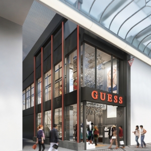 「GUESS（ゲス）」が大阪・心斎橋に日本初となる路面店をオープン