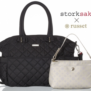 russet（ラシット）がイギリスのバッグブランドstorksak（ストークサック）とコラボしたマザーズバッグを発売