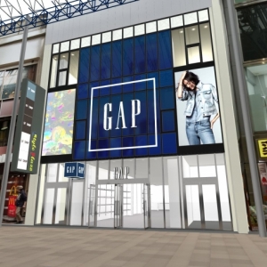Gap（ギャップ）が関西最大級規模の店舗を三宮に出店
