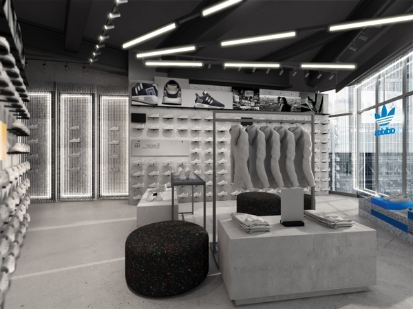 adidas（アディダス）が渋谷のファッショントレンドを意識した新コンセプトを採用したフロアを展開